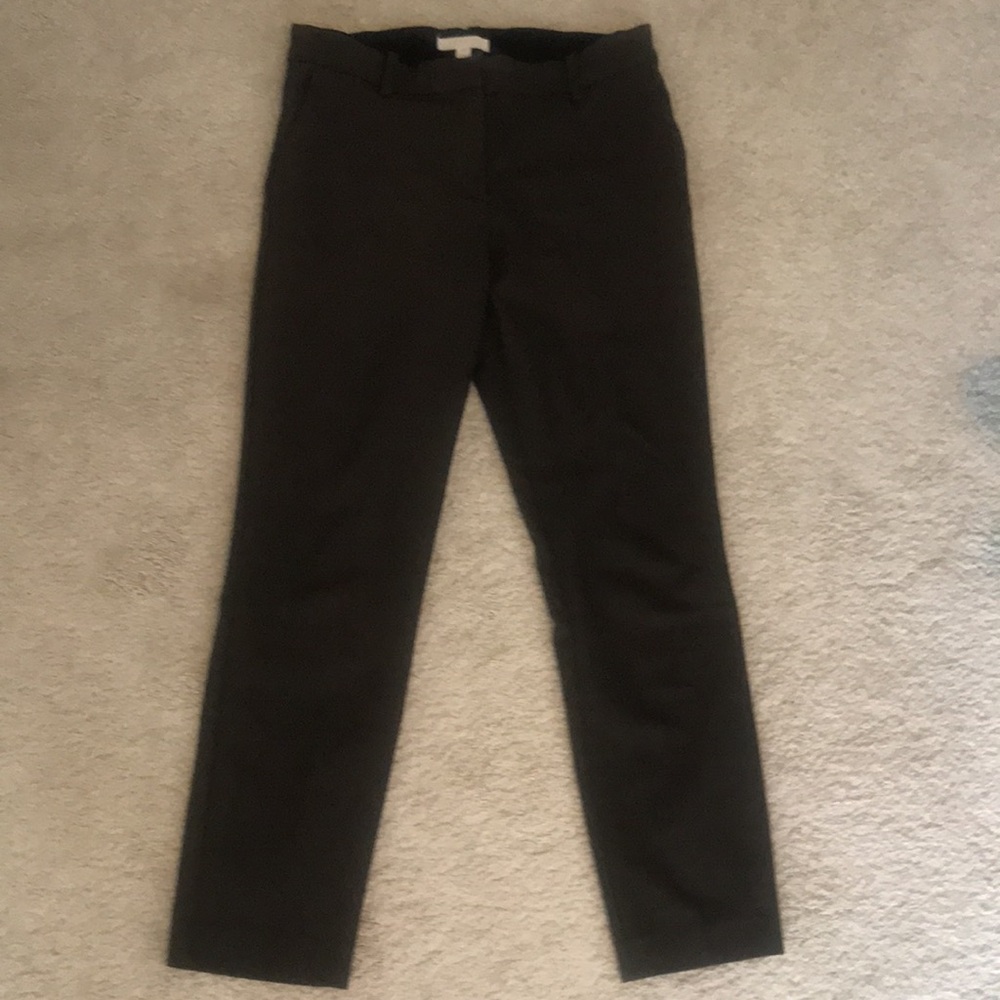 H&M Stretch Olive Cropped Trousers 4